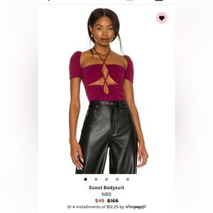 Scout Bodysuit from Revolve - Maroon, Burgyndy, Wine
